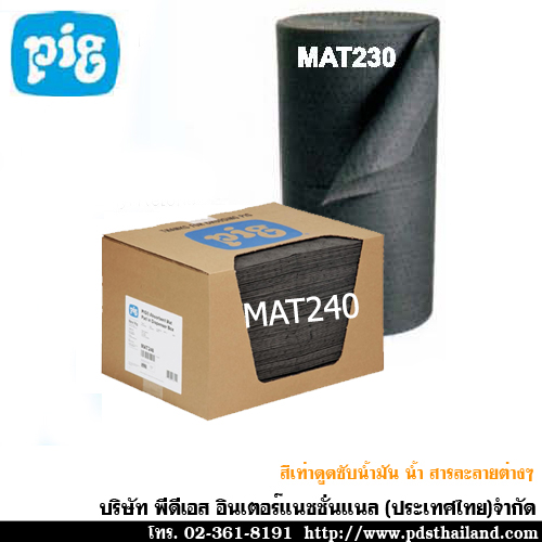 แผ่นซับน้ำมันและสารละลาย สีเทา