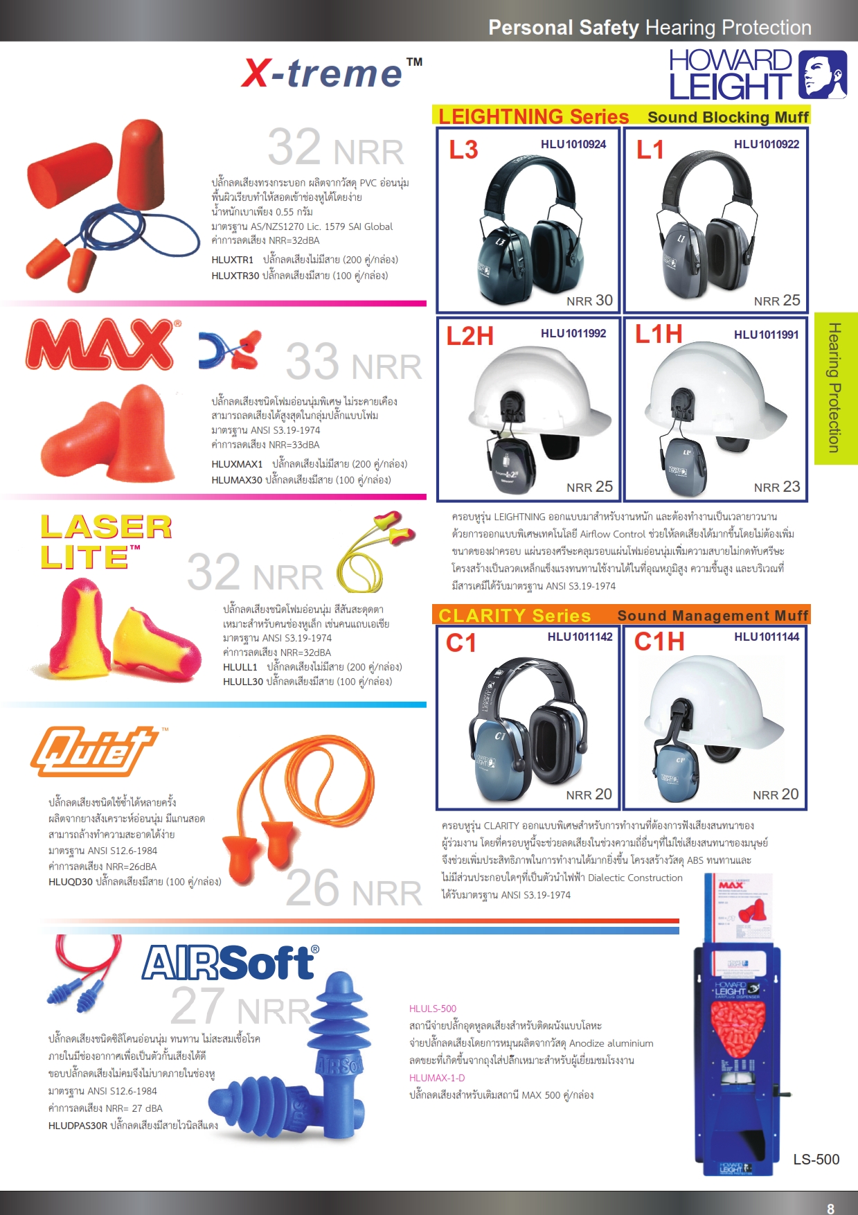 ปลั๊กลดเสียง ที่ครอบหูลดเสียง อุปกรณ์ลดเสียง สถานีจ่ายปลั๊กอุดหู ปี2558