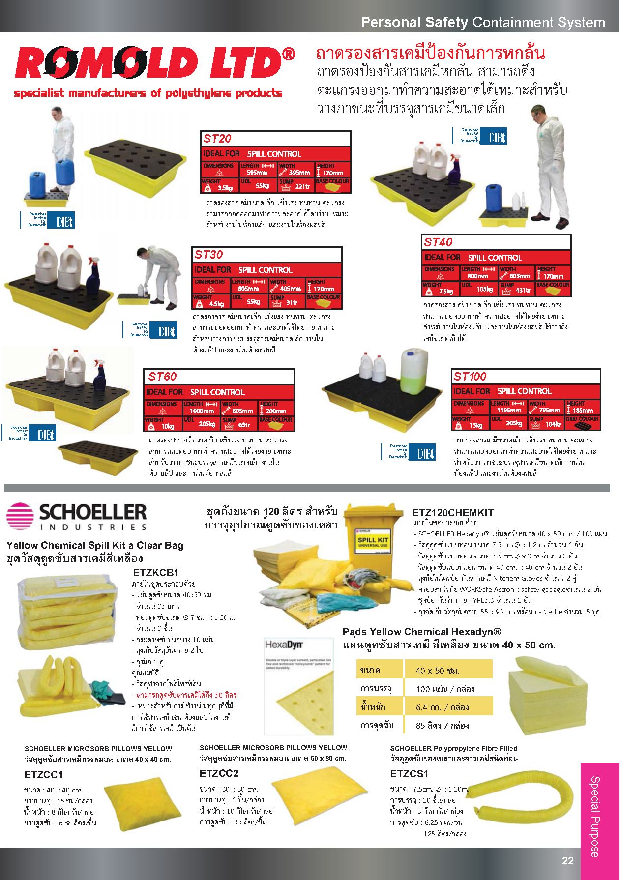 Flexible Containment วัสดุPVC ป้องกันสารเคมีรั่วไหล ปี2563