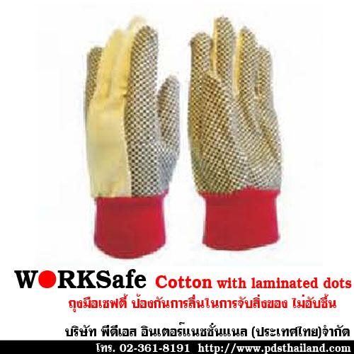 ถุงมือผ้าเสริมจุด รหัส WSWG5519AA  