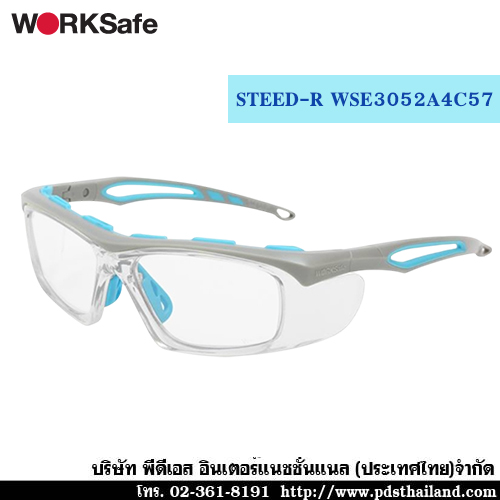 แว่นตานิรภัย STEED-R รหัส WSE3052A4C57